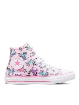Image of Converse Chuck Taylor All Star 1V Unicorns Childrens Hi Top Trainers