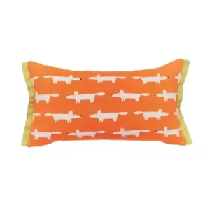 Image of Scion Mr Fox Birthday Embroidered Cushion 30cm x 50cm, Confetti