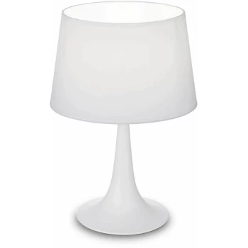 Image of Ideal Lux London - 1 Light Small Table Lamp White, E27