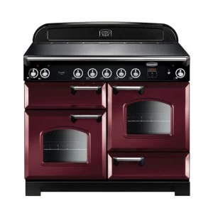 Image of Rangemaster CLA110EICYC 117050 110cm CLASSIC Induction Range Cooker CranberryChrome