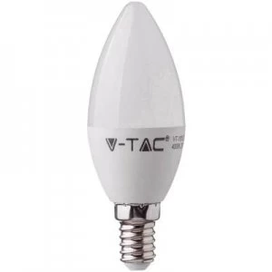 Image of V-TAC VT-226 LED (monochrome) EEC A+ (A++ - E) E14 Candle 5.5 W = 40 W Warm white (Ø x L) 37mm x 100 mm
