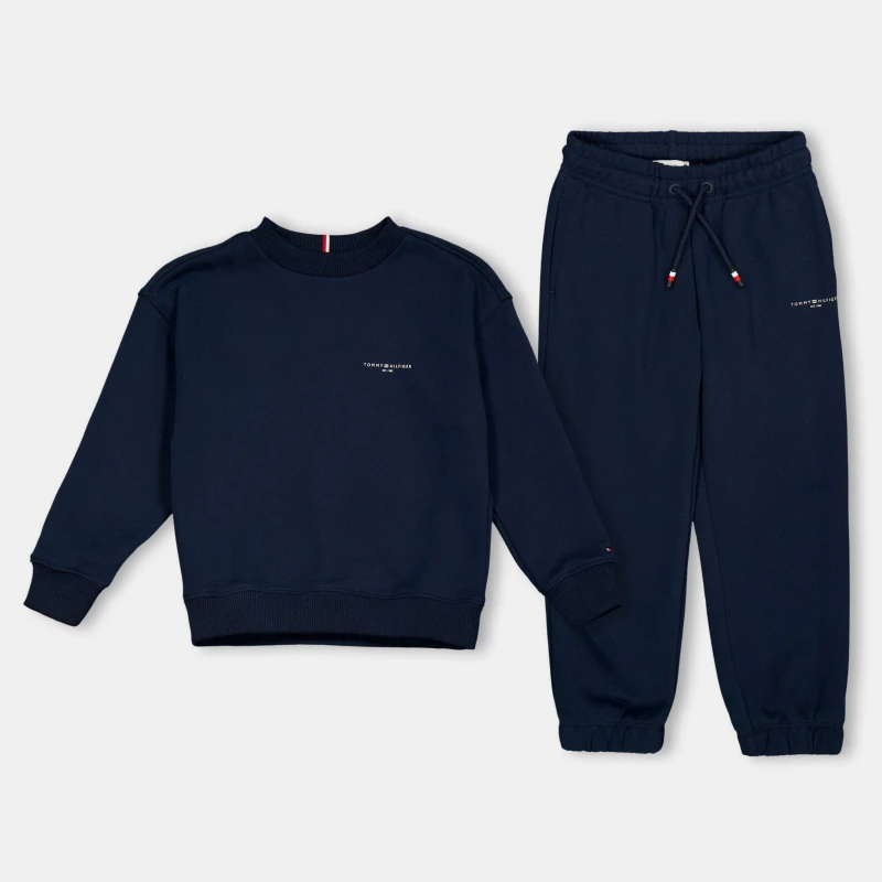 Image of Tommy Hilfiger Sweatshirt and Joggers Set Juniors Night Navy C1G male 8Y