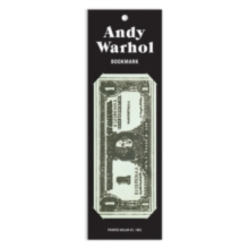 Image of Warhol Dollar Bill Shaped Bookmark. Paperback. By Galison Books