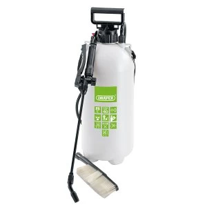 Image of Draper Vehicle Sprayer with Wash Brush - 8-Litre