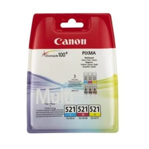 Image of Canon CLI521 Tri Colour Ink Cartridge