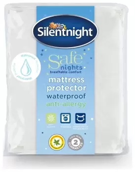 Image of Silentnight Safe Nights Waterproof Mattress Protector Single