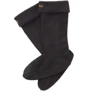 Image of Barbour Mens Fleece Wellington Sock Black Large