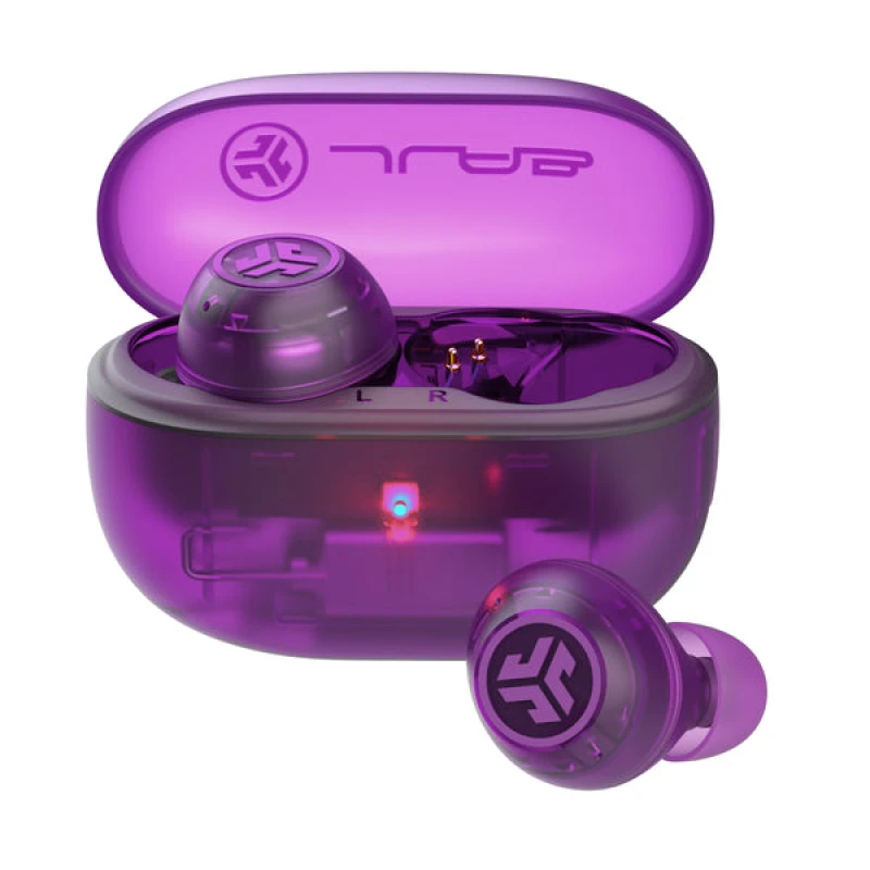 Image of JLAB JLab Go Pop ANC Headset True Wireless Stereo (TWS) In-ear Calls/Music Bluetooth Purple Transparent IEUEBGOANCRTRAPUR124