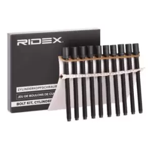 Image of RIDEX Cylinder Head Bolt Kit 1217B0031 Bolt Kit, cylinder head VW,AUDI,SKODA,Golf V Schragheck (1K1),TOURAN (1T1, 1T2),Passat Variant (3C5)