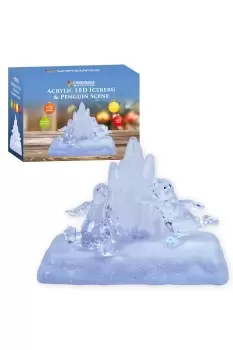 Image of Colour Change LED Iceberg Penguin Scene
