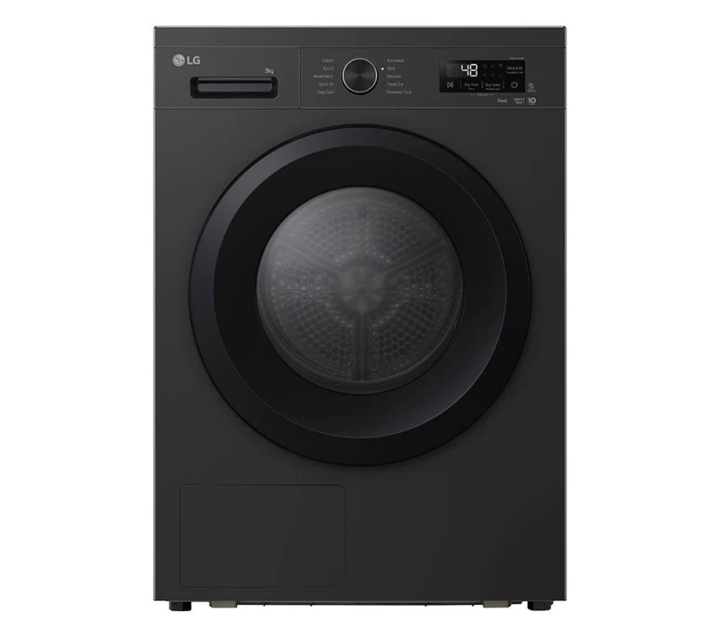Image of LG X10 Series ThinQ RHX1009NNK 9KG Heat Pump Tumble Dryer - Onyx Black 8806096542255
