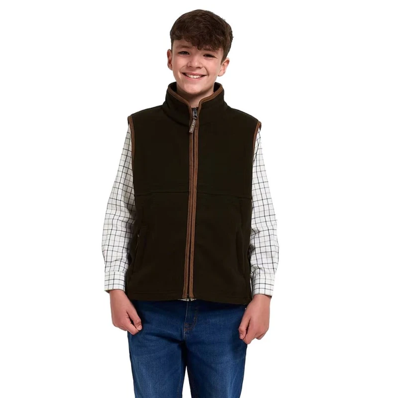 Image of Jack Pyke Countryman Gilet in Dark Olive Size: 3-4 Years Dark Olive Unisex 3-4 Years
