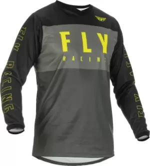 Image of FLY Racing F-16 Jersey Grey Black Hi-Vis M