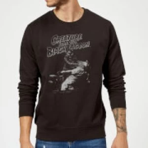 Image of Universal Monsters Creature From The Black Lagoon Black and White Sweatshirt - Black - S