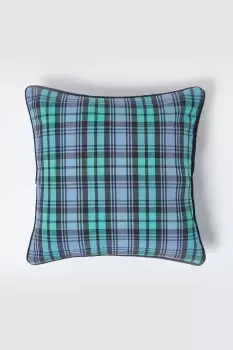 Image of Cotton Tartan Cushion Cover