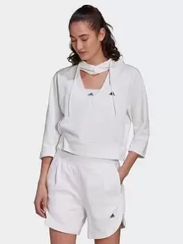 Image of adidas Sportswear Summer Hoodie, White Size M Women