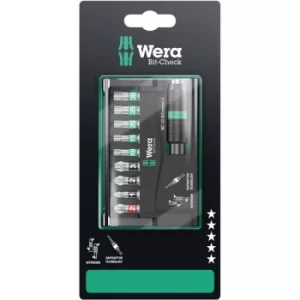 Image of Wera 05073418001 8757-9/BTZ Premium Plus Bit-Check Mixed Bits, 9-P...