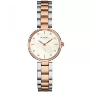 Image of Ladies Bulova Quartz Diamond Gallery Two-tone steel/gold plate Watch