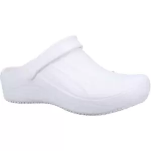 Image of Safety Jogger - Unisex Adult Smooth Clogs (12 uk) (White) - White