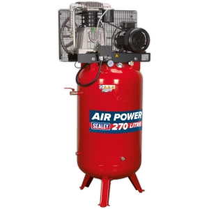 Image of Sealey SACV52775B Vertical Air Compressor 270 Litre 415v