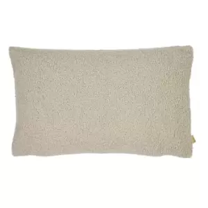 Image of Malham Fleece Rectangular Cushion Latte