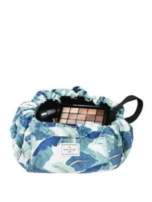 Image of The Flat Lay Co. The Flat Lay Co. Tropical Leaves Open Flat Makeup Bag, Green, Women