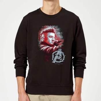 Image of Avengers Endgame Hawkeye Brushed Sweatshirt - Black - L