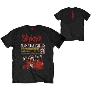 Image of Slipknot - Minneapolis '09 Unisex Medium T-Shirt - Black