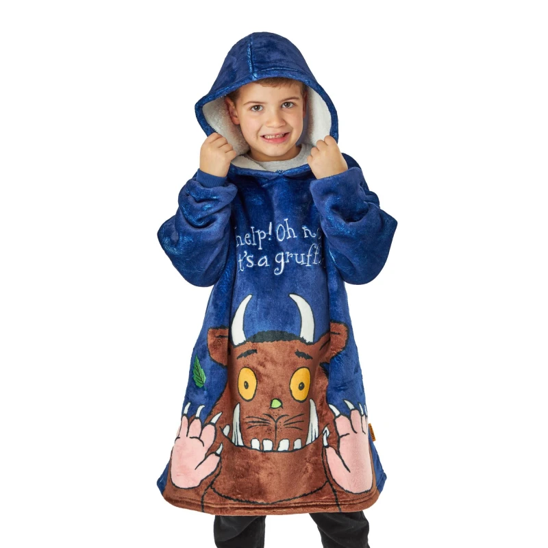Image of Gruffalo & Friends Blanket Hoodie Blue male