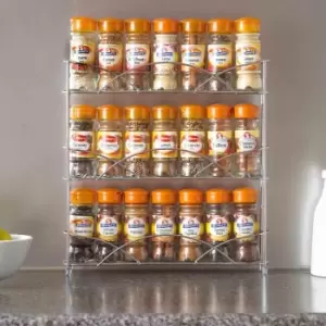 Image of Neo Chrome Free Standing 3 Tier Table Top Spice Rack