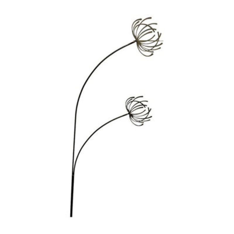 Image of Poppy Forge Clematis Garden Art - Bare Metal/ready To Rust - W37 X H133 Cm