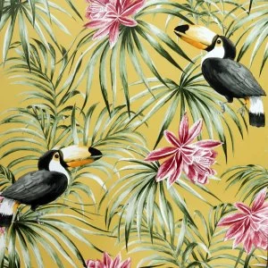 Image of Arthouse Toucan Ochre Wallpaper