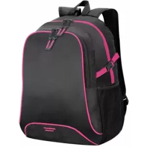 Image of Shugon Osaka Basic Backpack / Rucksack Bag (30 Litre) (Pack of 2) (One Size) (Black/Hot Pink) - Black/Hot Pink