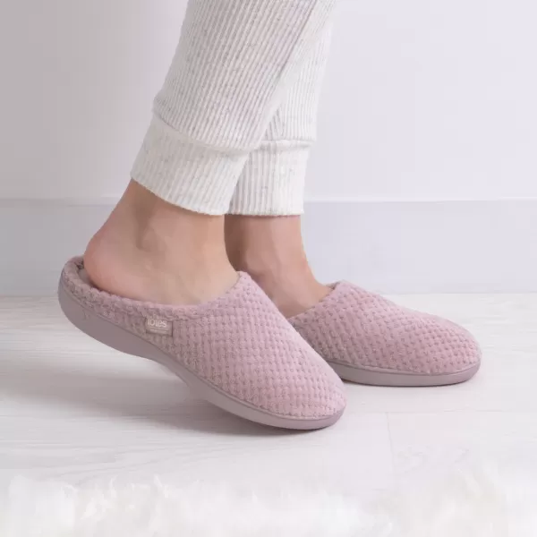 Image of Isotoner Popcorn Terry Mule Slippers Iris