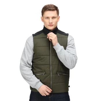 Image of Regatta Halloran Bodywarmer - DkKhaki/Blac