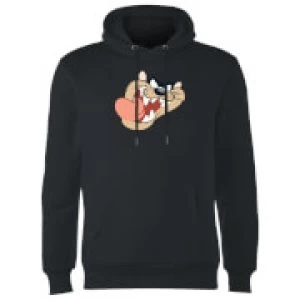 Image of Looney Tunes Tasmanian Devil Face Hoodie - Black - S