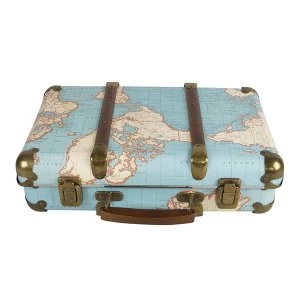 Image of Sass & Belle Around The World Vintage Map Suitcase