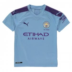 Image of Puma Manchester City Home Shirt 2019 2020 Junior - Blue/Purple