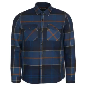 Image of Barbour Mens Cannich Overshirt Midnight Tartan Large