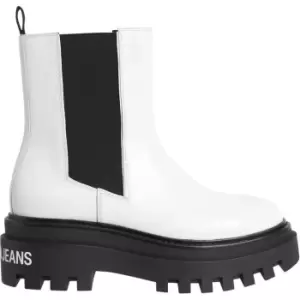 Image of Calvin Klein Jeans CKJ Mid Chelsea Boots - White