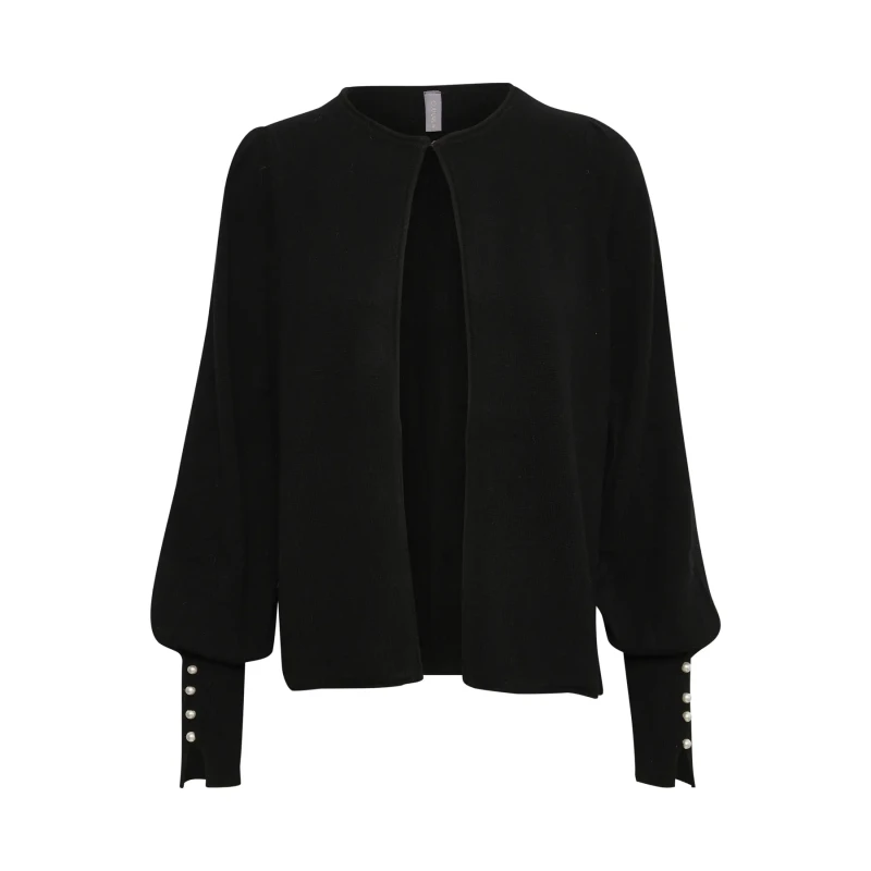 Image of culture Womens cardigan CULTURE Allie Pearls Noir Female L