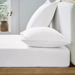 Image of Ted Baker Fitted Sheet - White - Super king