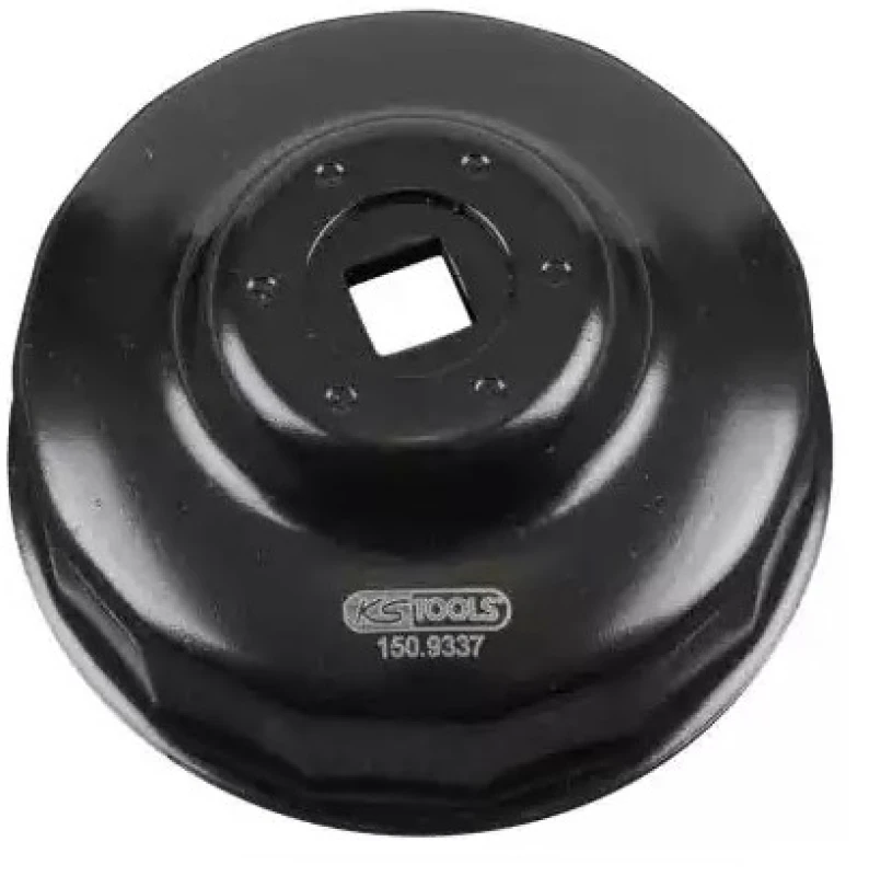 Image of KS TOOLS 150.9337 Oilfilter Spanner Square Drive Tang Size: 10 (3/8")mm (inch), Spanner Size: 74 Oilfilter Spanner (2471)