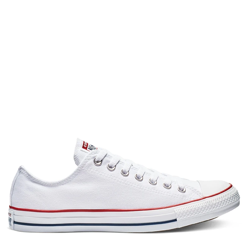 Image of Converse White All Star Low Canvas Trainers, 6.5
