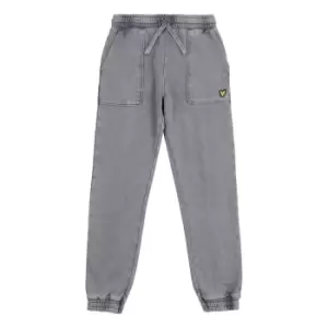 Image of Lyle & Scott Kids Acid Wash BB Sweatpant - Castlerock - 3/4