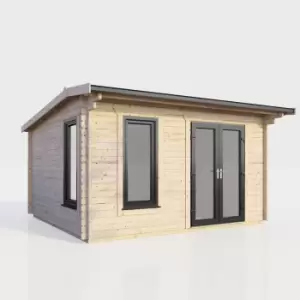 Image of Power 14x10 Apex Log Cabin - Right Hand Door