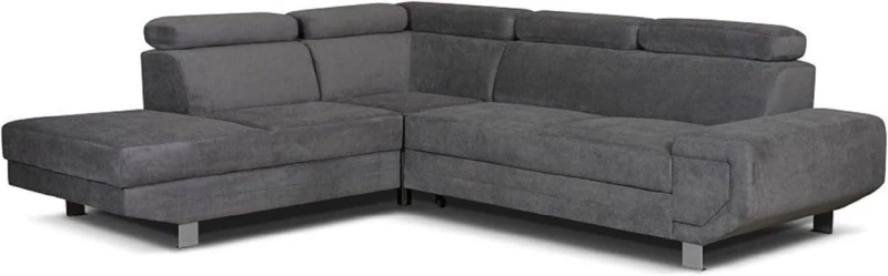 Image of Furniture 786 Artic Sofa-Bed with Storage Left Hand Facing Corner Grey