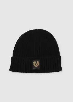 Image of Belstaff Mens Watch Beanie Hat In Black