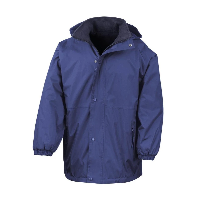 Image of Result Result Men Reversible StormDri 4,000 Waterproof Windproof Anti Pilling Fleece Jacket in Mid Navy Size: Small Mid Navy S Male 5055747556698