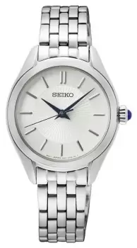 Image of Seiko SUR537P1 Womens White Dial Stainless Steel Watch